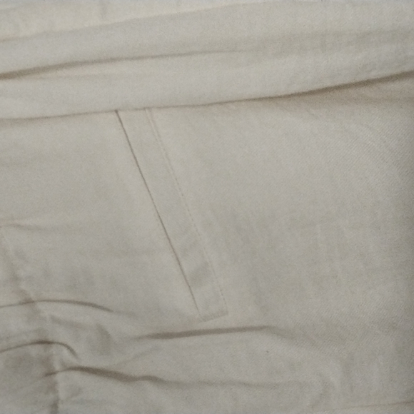 A New Day Target brand cream high rise paperbag top pants - Picture 6 of 7